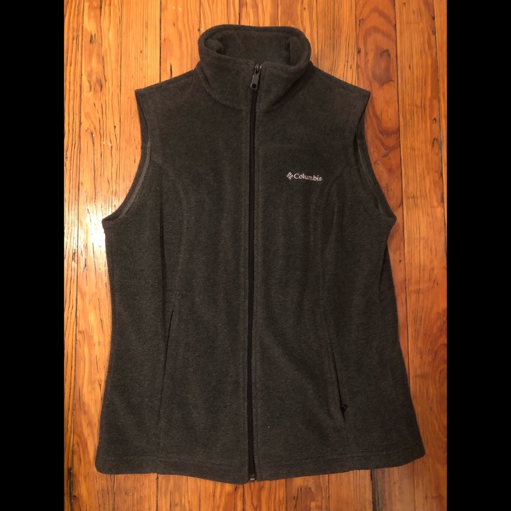 Dark Gray Columbia Fleece Vest
